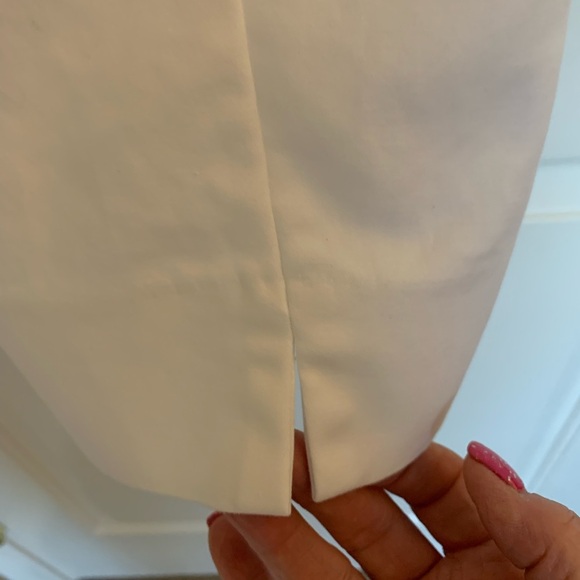 Chicos white front-zip ankle lightweight pants sz 2.5 (approx sz 14) - Picture 5 of 9